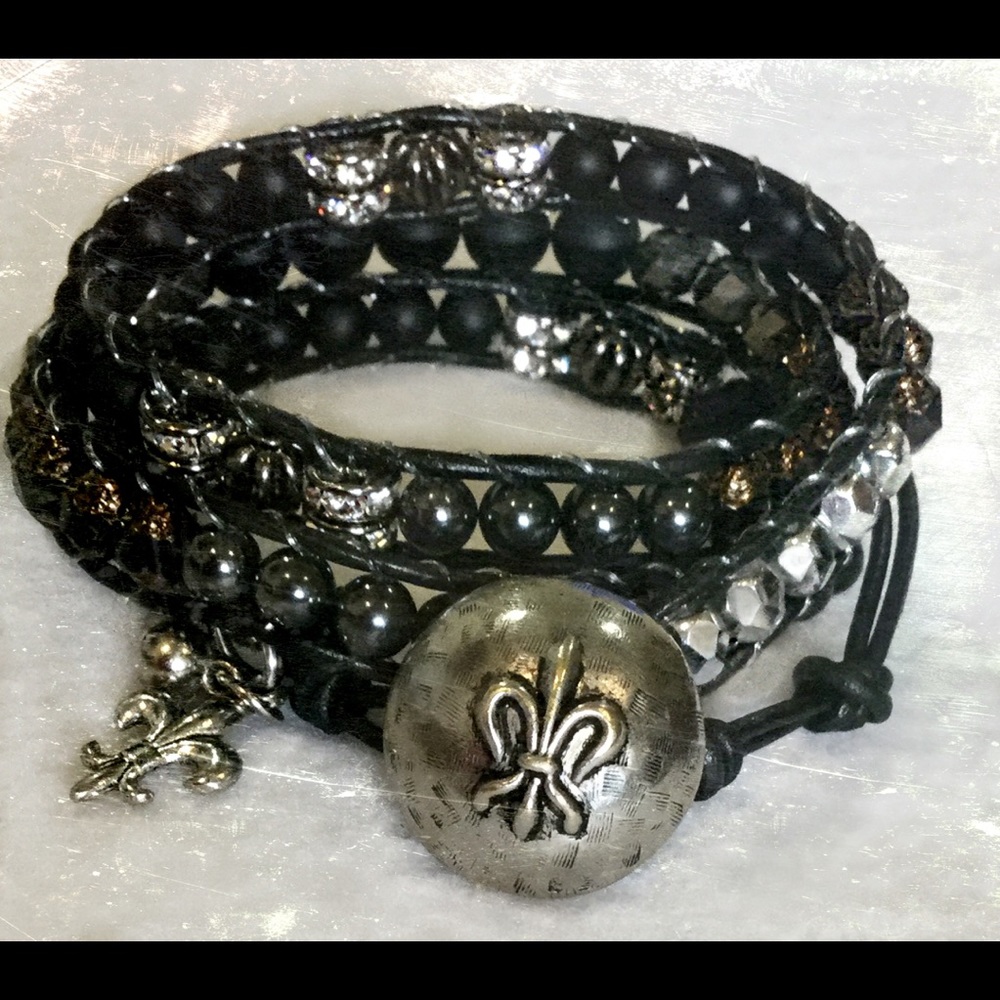 Completely Handmade Triple Wrap Bracelet